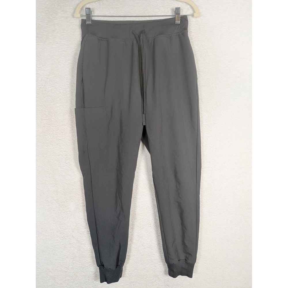 Mandala Jogger Scrub Pants Women's S Gray Equa-Tek Antimicrobial Spandex Stretch